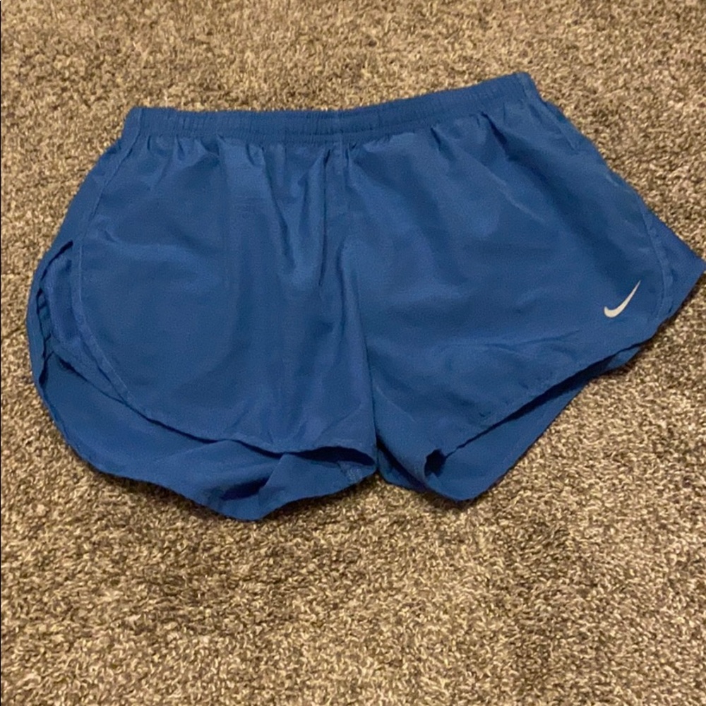 blue nike running shorts